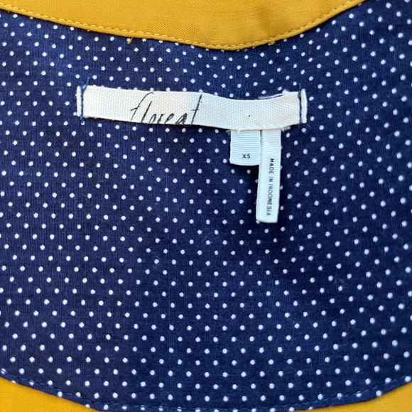 Floreat Mustard Embroidered Dress Size XS - Picture 6 of 8